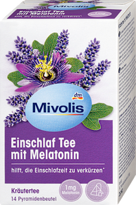 Kräutertee, Einschlaf Tee mit Melatonin (14 Beutel) Mivolis
