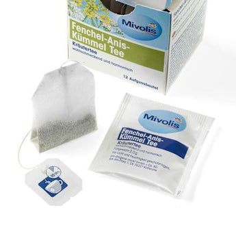Kräutertee, Fenchel-Anis-Kümmel Tee (12 Beutel)  Mivolis