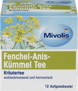 Kräutertee, Fenchel-Anis-Kümmel Tee (12 Beutel)  Mivolis