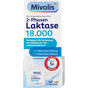 Lactase 18000 2-Phase Tablets 40 pcs, 20 g