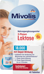 Laktase 18000 2-Phasen Tabletten 40 St, 20 g