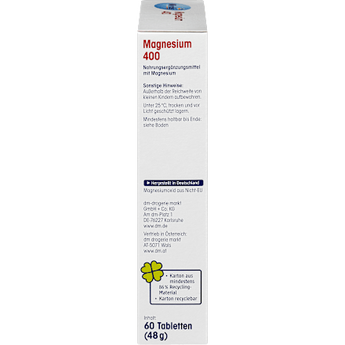 Magnesium 400 Tabletten 60 St Mivolis