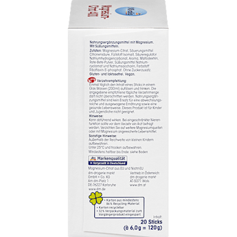 Magnesium-Citrat, Granulat 20 Sticks Mivolis