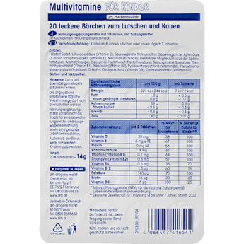 Multivitamine für Kinder, Kautabletten 20St. Mivolis