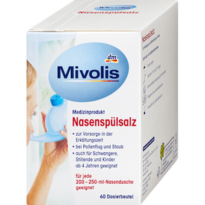 Nasenspülsalz 60 Sticks Mivolis