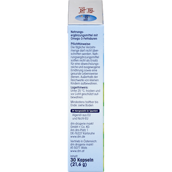 Omega-3 Algenöl Kapseln 30 St Mivolis