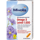 Omega-3 Leinöl 1000, 30 St. Mivolis