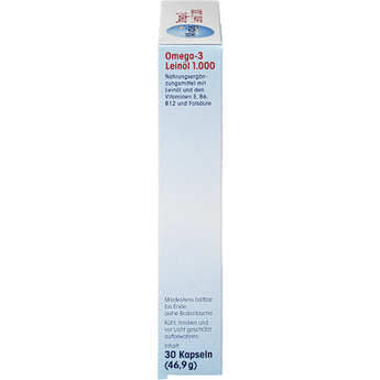 Omega-3 Leinöl 1000, 30 St. Mivolis