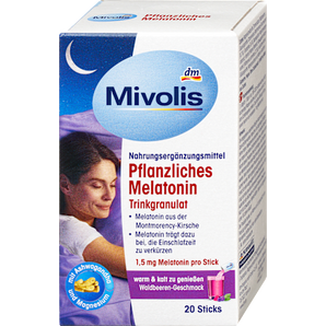 Pflanzliches Melatonin Trinkgranulat 20 St Mivolis