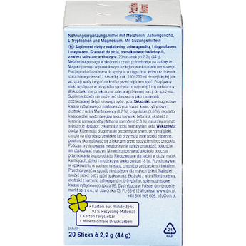 Pflanzliches Melatonin Trinkgranulat 20 St Mivolis
