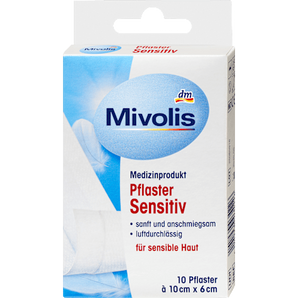 Pflaster Sensitiv 10 cm x 6 cm Mivolis