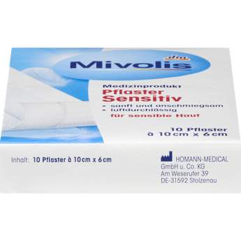 Pflaster Sensitiv 10 cm x 6 cm Mivolis