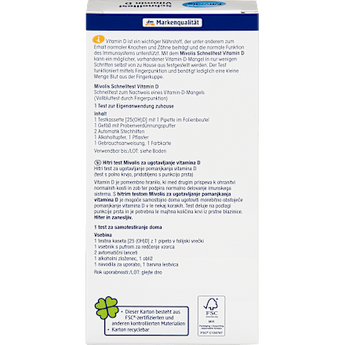 Schnelltest Vitamin D, 1 Anwendung Mivolis