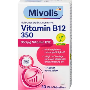 Vitamina B12 350 a rilascio prolungato, 30 mini compresse, 6 g