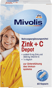 Zink + C Depot Kapseln 60 St. Mivolis