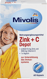 Zink + C Depot Kapseln 60 St. Mivolis