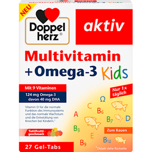 Multivitamin + Omega 3 Kids Gel-Tabs 27 St Doppelherz