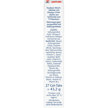 Multivitamin + Omega 3 Kids Gel-Tabs 27 St Doppelherz