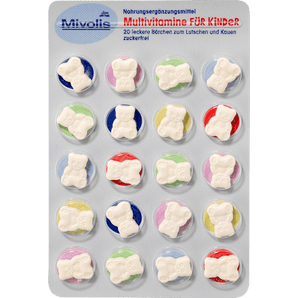 Multivitamine für Kinder, Kautabletten 20St. Mivolis