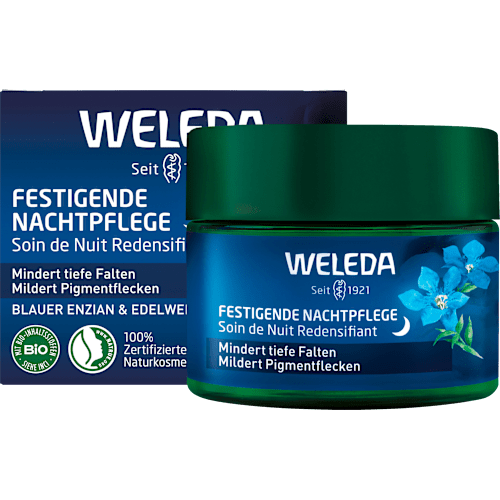 Nachtcreme festigend blauer Enzian & Edelweiß, 40 ml - VivaVoss