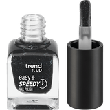 Nagellack Easy & Speedy 450 Black Glitter  trend !t up