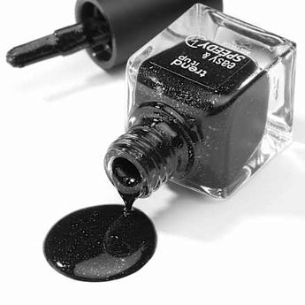 Nagellack Easy & Speedy 450 Black Glitter  trend !t up