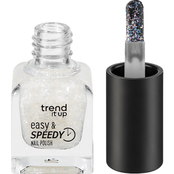 Nagellack Easy & Speedy 470 Transparent with Duochrome Glitter  trend !t up