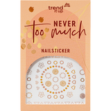 Nagelsticker Set never too much trend !t up