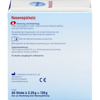 Nasenspülsalz 60 Sticks Mivolis