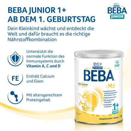 Kindermilch Junior 1+ ab dem 12. Monat, 0,8 kg