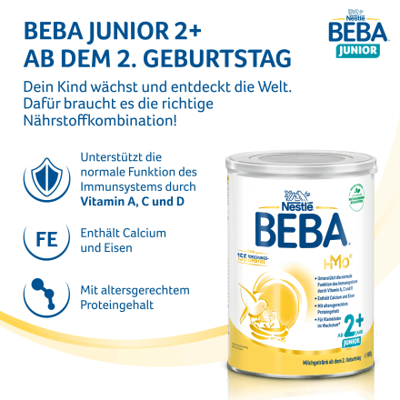 Kindermilch Junior 2+ ab 2 Jahre, 800 g