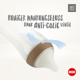 NUK Babyflasche aus Glas Perfect Match, weiß, ab 3. Monat, 230 ml, 1 St - VivaVoss