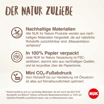 NUK Babyflasche for Nature, braun, 0 - 6 Monate, 260ml, 1 St - VivaVoss