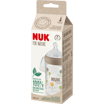 NUK Babyflasche for Nature, braun, 0 - 6 Monate, 260ml, 1 St - VivaVoss