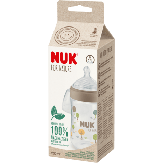 NUK Babyflasche for Nature, braun, 0 - 6 Monate, 260ml, 1 St - VivaVoss