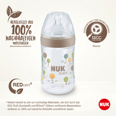 NUK
 Baby bottle for Nature, brown, 0-6 months, 260ml, 1 pc