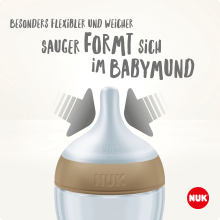 NUK
 Baby bottle Perfect Match, beige, 0-6 months, 150ml, 1 pc