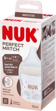 NUK
 Baby bottle Perfect Match, beige, 0-6 months, 150ml, 1 pc