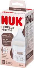 NUK
 Baby bottle Perfect Match, beige, 0-6 months, 150ml, 1 pc