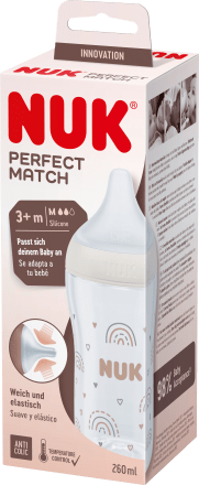 NUK
Babyflasche Perfect Match, beige, ab 3 Monaten, 260 ml, 1 St