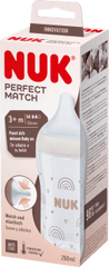 NUK
Babyflasche Perfect Match, beige, ab 3 Monaten, 260 ml, 1 St