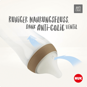 NUK Babyflasche Perfect Match, braun, 0 - 6 Monate, 150ml, 1 St - VivaVoss
