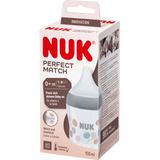 NUK Babyflasche Perfect Match, grau, 0 - 6 Monate, 150ml, 1 St - VivaVoss