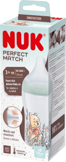 NUK
 Baby bottle Perfect Match Winnie Pooh, mint, from 3 months, 260 ml, 1 pc