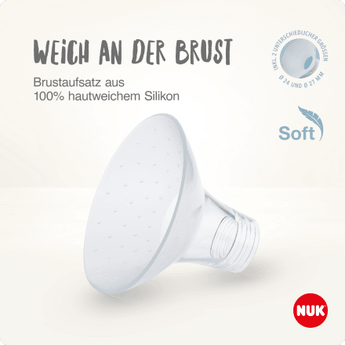 NUK Milchpumpe elektrisch soft & easy, 1 St - VivaVoss