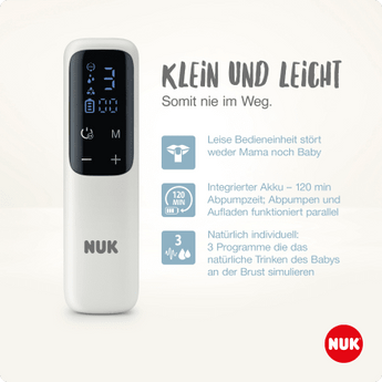 NUK Milchpumpe elektrisch soft & easy, 1 St - VivaVoss