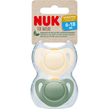 NUK Schnuller for Nature Latex, grün/beige, Gr.2, 6 - 18 Monate, 2 St - VivaVoss