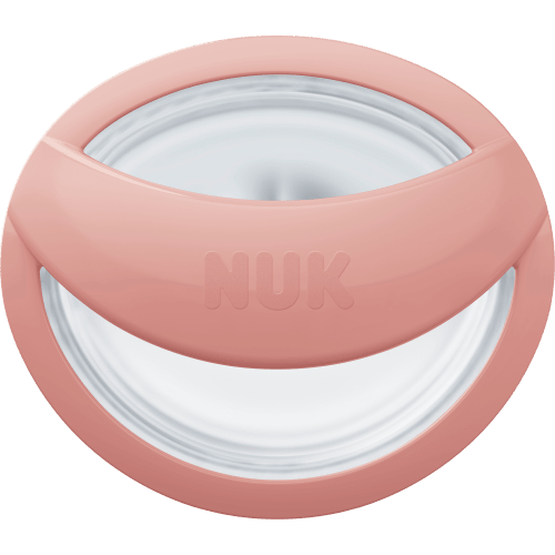 NUK
 Pacifier Mommy Feel Silicone, pink/cream, size 1, 0-9 months, 2 pcs