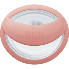 NUK
 Pacifier Mommy Feel Silicone, pink/cream, size 1, 0-9 months, 2 pcs