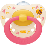 NUK Schnuller Signature Silikon, gelb/pink, ab 18 Monate, 2 St - VivaVoss